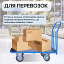 Платформенная тележка Промышленник 1200х600 ПР-6.12 160 мм с резиновым покрытием фото 6