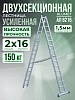 Лестница двухсекционная Ал 6216