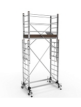 Купить Алюминиевая вышка-тура ПРОФИ 2х9, H=4м